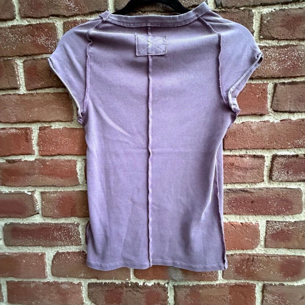 Free People We the Free Ever Had Tee in distressed purple S NEW - Picture 6 of 6
